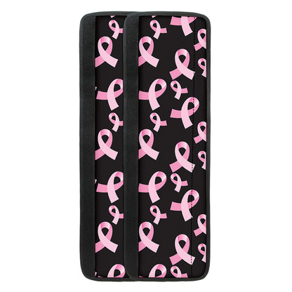 Pink Breast Cancer Ribbon Pattern Print Refrigerator Handle Covers