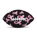 Pink Breast Cancer Ribbon Pattern Print Rugby Ball