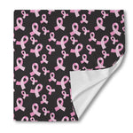 Pink Breast Cancer Ribbon Pattern Print Silk Bandana