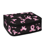 Pink Breast Cancer Ribbon Pattern Print Small Lunch Bag