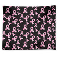 Pink Breast Cancer Ribbon Pattern Print Tapestry