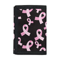 Pink Breast Cancer Ribbon Pattern Print Trifold Wallet