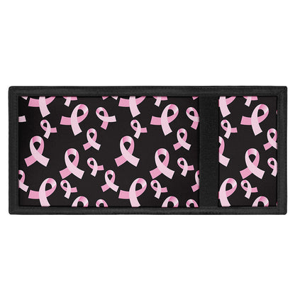 Pink Breast Cancer Ribbon Pattern Print Trifold Wallet