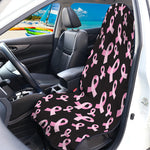 Pink Breast Cancer Ribbon Pattern Print Waterproof Car Seat Cover