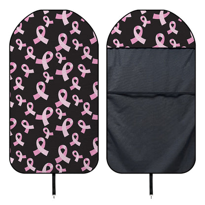 Pink Breast Cancer Ribbon Pattern Print Waterproof Car Seat Cover
