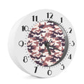 Pink Brown Camouflage Print Alarm Clock