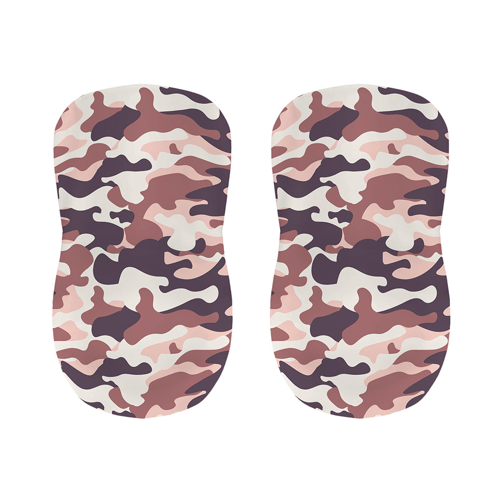 Pink Brown Camouflage Print Bar Stool Covers