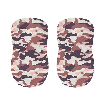Pink Brown Camouflage Print Bar Stool Covers