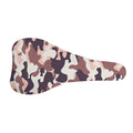 Pink Brown Camouflage Print Bicycle Seat Cover