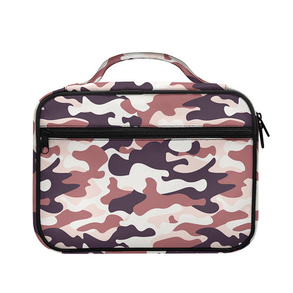Pink Brown Camouflage Print Briefcase Bible Bag
