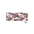 Pink Brown Camouflage Print Extended Mouse Pad