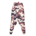 Pink Brown Camouflage Print Hammer Pants