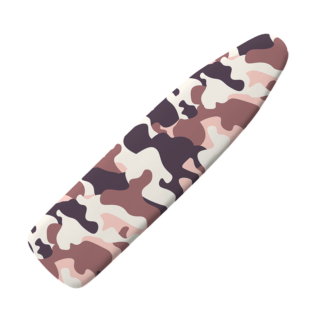 Pink Brown Camouflage Print Ironing Board Cover