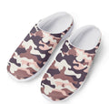 Pink Brown Camouflage Print Mesh Casual Shoes
