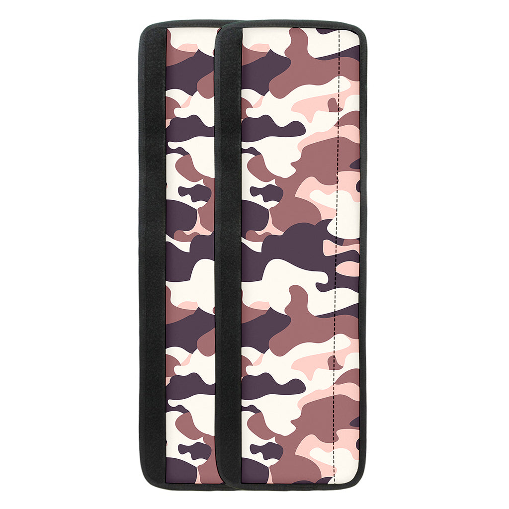 Pink Brown Camouflage Print Refrigerator Handle Covers