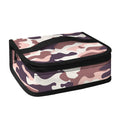 Pink Brown Camouflage Print Small Lunch Bag