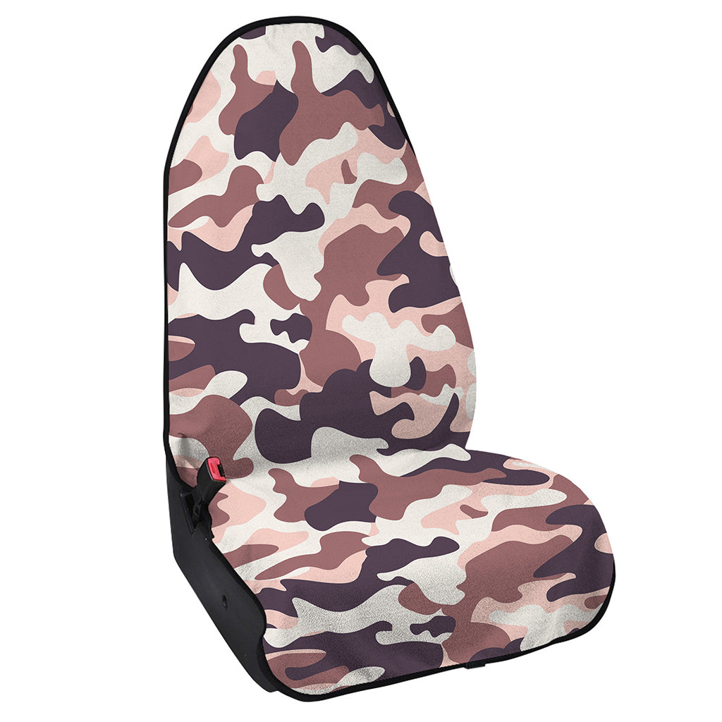 Pink Brown Camouflage Print Waterproof Car Seat Cover