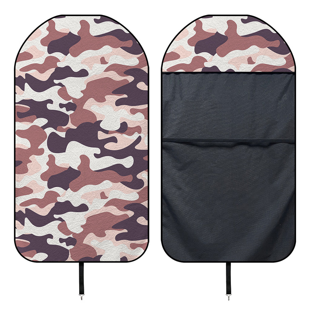 Pink Brown Camouflage Print Waterproof Car Seat Cover