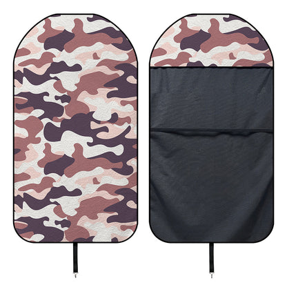 Pink Brown Camouflage Print Waterproof Car Seat Cover