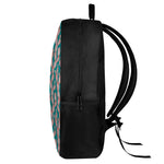 Pink Cactus Pattern Print 17 Inch Backpack