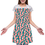 Pink Cactus Pattern Print Adjustable Apron