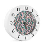 Pink Cactus Pattern Print Alarm Clock