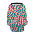 Pink Cactus Pattern Print Baby Seat Cover