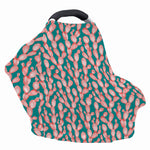 Pink Cactus Pattern Print Baby Seat Cover