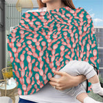 Pink Cactus Pattern Print Baby Seat Cover