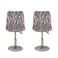 Pink Cactus Pattern Print Bar Stool Covers