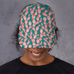 Pink Cactus Pattern Print Baseball Cap