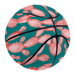 Pink Cactus Pattern Print Basketball