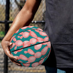 Pink Cactus Pattern Print Basketball