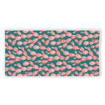 Pink Cactus Pattern Print Beach Towel