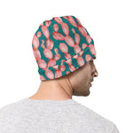 Pink Cactus Pattern Print Beanie