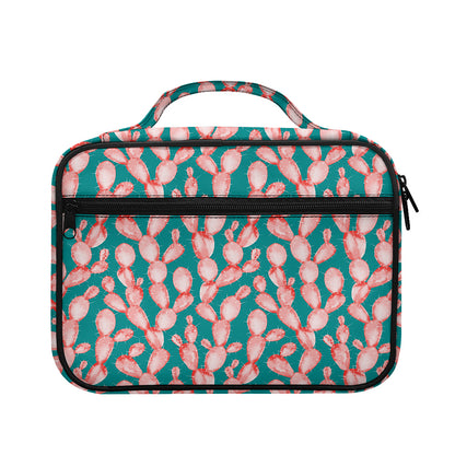 Pink Cactus Pattern Print Briefcase Bible Bag
