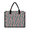 Pink Cactus Pattern Print Canvas Tote Bag