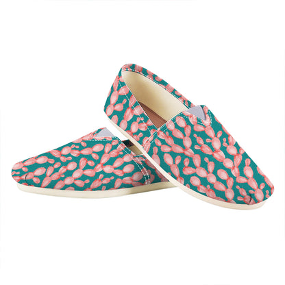 Pink Cactus Pattern Print Casual Shoes