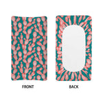 Pink Cactus Pattern Print Changing Pad Cover