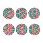 Pink Cactus Pattern Print Coaster Set