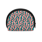 Pink Cactus Pattern Print Coin Purse