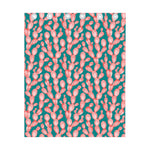 Pink Cactus Pattern Print Curtain