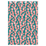 Pink Cactus Pattern Print Curtain