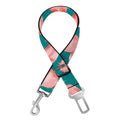 Pink Cactus Pattern Print Dog Seat Belt