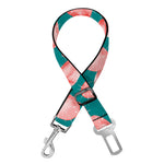 Pink Cactus Pattern Print Dog Seat Belt