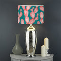 Pink Cactus Pattern Print Drum Lamp Shade