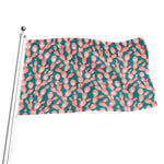 Pink Cactus Pattern Print Flag