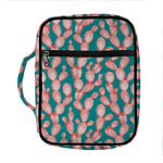 Pink Cactus Pattern Print Front Pocket Bible Bag