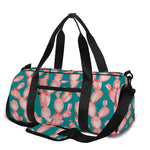 Pink Cactus Pattern Print Gym Bag
