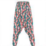 Pink Cactus Pattern Print Hammer Pants